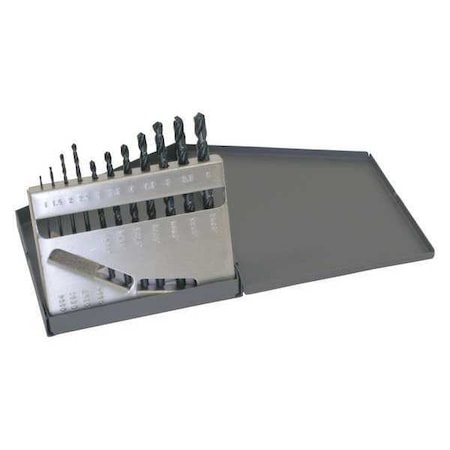 Chicago-Latrobe 11PC 118 Degree General Purpose Jobber Lengh Drill Set Chicago-Latrobe 150 Steam Oxide HSS 1mm-6mmx.5mm 57723