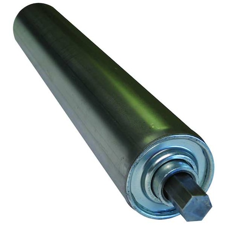 Ashland Conveyor Steel Replacement Roller, 2-1/2InDia, 24BF, Type: Heavy Duty S24