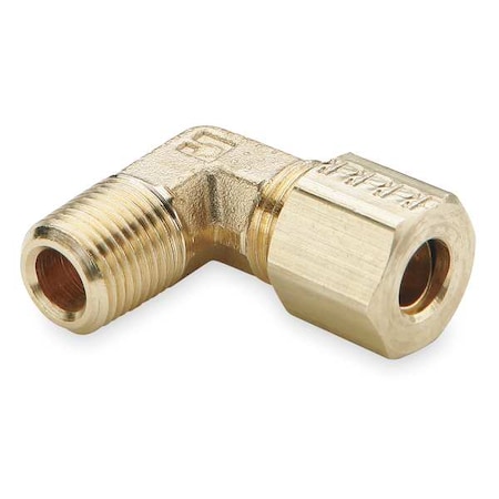 PARKER 1/4" Compression x MNPT Brass 90 Degree Elbow 10PK 169C-4-4