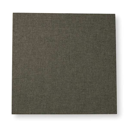 Sound Seal Acoustic Panel, 0.75 NRC, Fabric Faced Fiberglass, 24 in W, 24 in L, 1 in Thick, Gray FWP22G