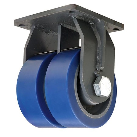 Hamilton Dual Whl Caster, Polyurethane, 8in, 7000 lb R-MDD-83SYT