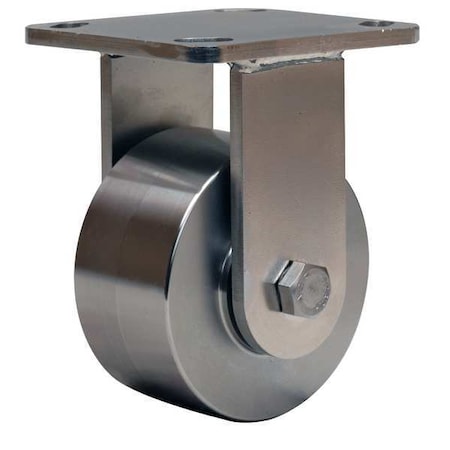 Hamilton Plte Caster, Rgd, SS, 4 in., 850 lb. R-WHS-4SB