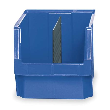 Quantum Storage Systems Storage Bin, Polyethylene, Blue, 11 7/8 in H, 12 3/8 in W, 19 3/4 in L QMS533BL