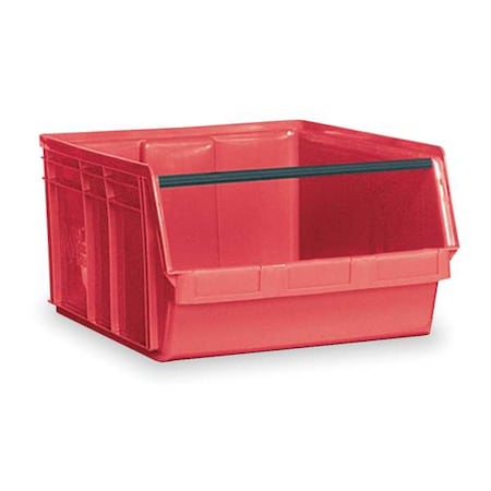Quantum Storage Systems Storage Bin, Polyethylene, Red, 11 7/8 in H, 18 3/8 in W, 29 in L QMS743RD