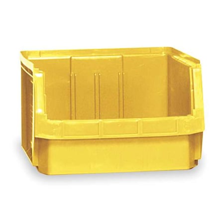 Quantum Storage Systems Storage Bin, Polyethylene, Yellow, 11 7/8 in H, 18 3/8 in W, 19 3/4 in L QMS543YL