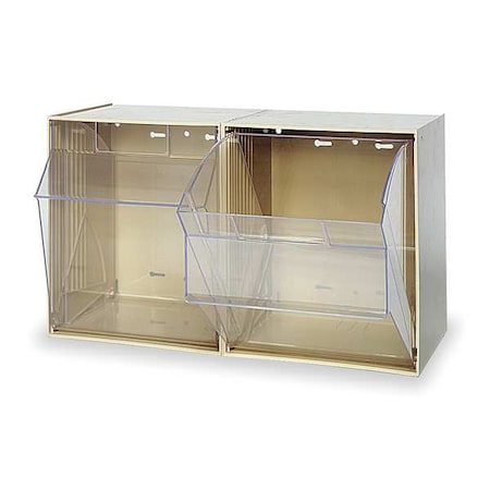 Quantum Storage Systems Bins, 2 Tip Out, Ivory QTB302IV