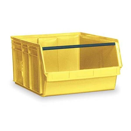 Quantum Storage Systems Storage Bin, Polyethylene, Yellow, 11 7/8 in H, 18 3/8 in W, 29 in L QMS743YL