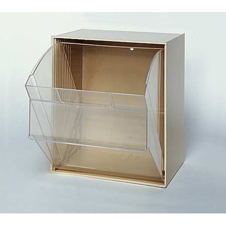 Quantum Storage Systems Plastic Tip-Out Bin Ivory QTB301IV