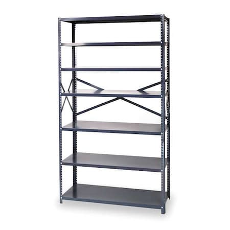 Quantum Storage Systems Metal Shelving Unit, 18"D x 42"W x 75"H, 8 Shelves, Steel MSU-8