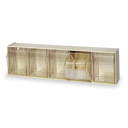 Quantum Storage Systems Plastic Tip-Out Bin Ivory QTB305IV