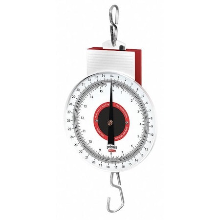 Rubbermaid Mechanical Hanging Scale, Dial, 8 In. W 7842
