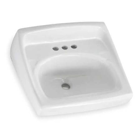 American Standard Bathroom Sink, 20-1/2 In. W, 12-1/8 In. H 0355012PL.020