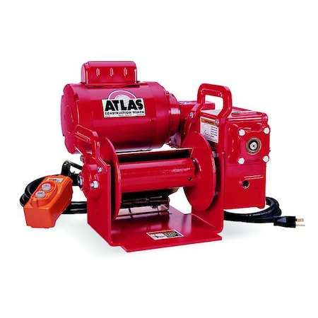 Thern Electric Winch, 1-1/3HP, 115VAC 4WP2T8-2000-8