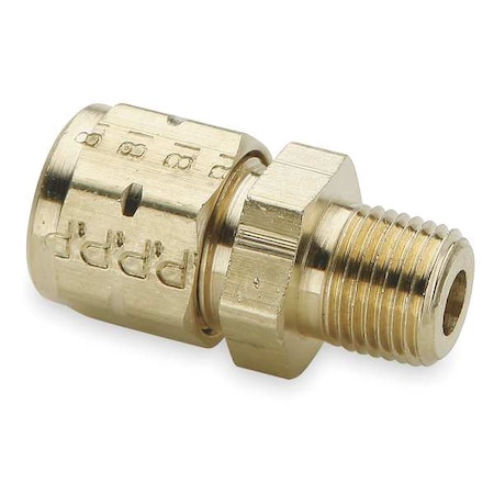 Parker 1/4" Compression x MNPT Brass Connector 10PK 68VL-4-4
