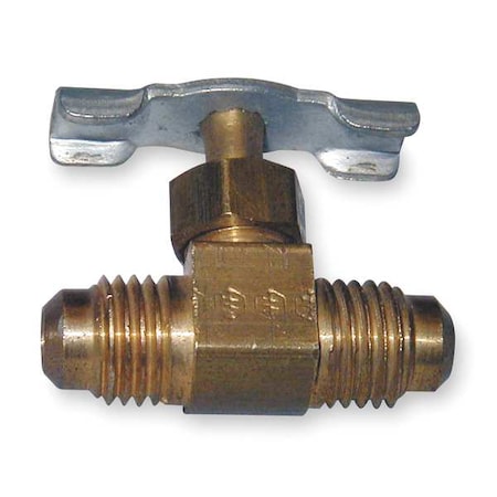 Weatherhead Needle Valve, Straight, Brass, 1/4 In. 6715