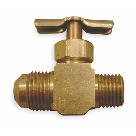 WEATHERHEAD Needle Valve, Straight, Brass, 1/8 x 1/4In 530