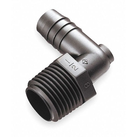 Thogus Elbow, 90 Deg Male, 3/16 x 1/4In, PE, PK10 TE2043/P