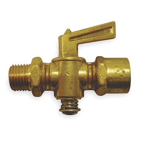 Weatherhead Truck Ground Plug Valve, 1/4 In, Brass W20332