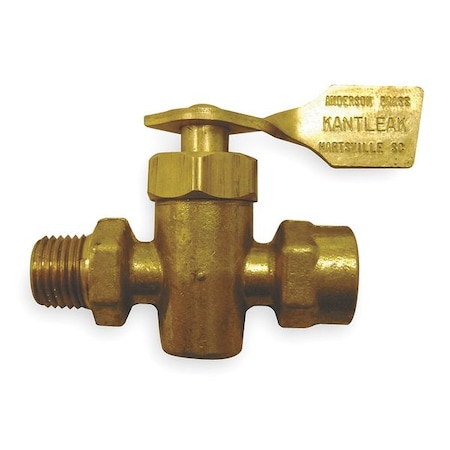 Weatherhead Marine Ground Plug Valve, 1/4 In, Brass 6828