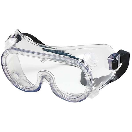 Condor Safety Goggles, Clear Lens, Uncoated, Indirect Vented, Rubber Strap, Dielectric 1VT69