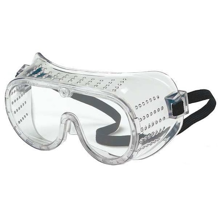 Condor Safety Goggles, Clear Lens, Uncoated, Direct Vented, Elastic Strap, Dielectric 1VT67
