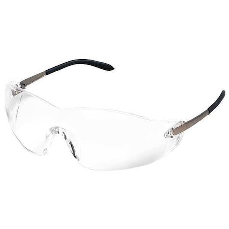 Condor Winger, Safety Glasses, Anti-Scratch, Clear Lens, Silver Frame, Frameless 1VT96