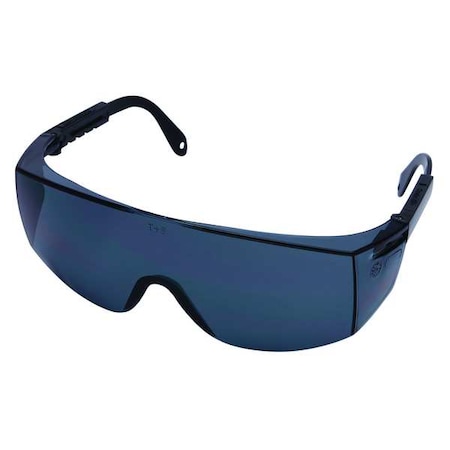 Condor Quest, Safety Glasses, Anti-Scratch, Gray Lens, Black Frame, Frameless 1VW18