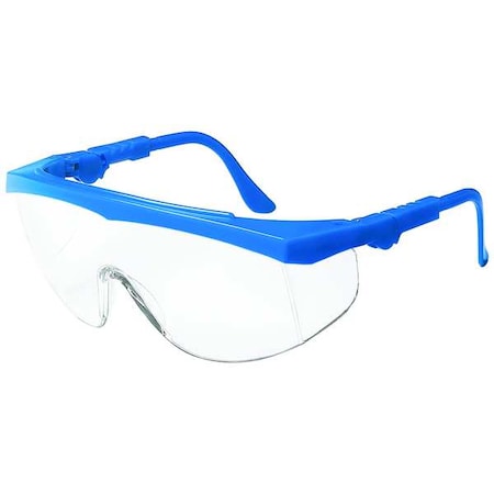 Condor Spirit, Safety Glasses, Anti-Scratch, Clear Lens, Blue Frame, Half-Frame 1VW24