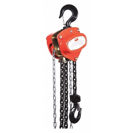 Dayton Manual Chain Hoist, 4000 lb., Lift 10 ft. 1VW58
