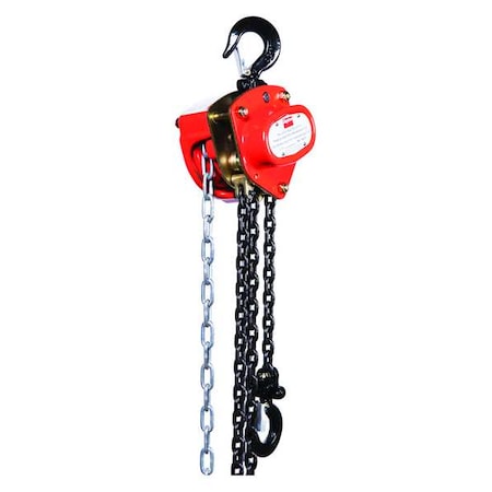 Dayton Manual Chain Hoist, 1000 lb., Lift 10 ft. 1VW51