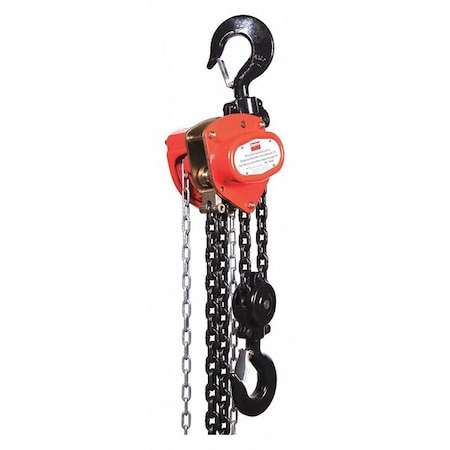 Dayton Manual Chain Hoist, 6000 lb., Lift 15 ft. 1VW62