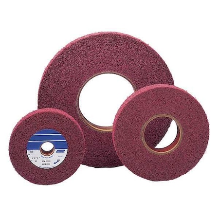 Norton Abrasives Convolute Wheel, Metal Finish, 14x2x8, MED 66261012041