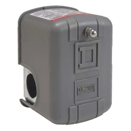 SQUARE D Pressure Switch, (1) Port, 1/4 in MNPT, DPST, 60 to 200 psi, Standard Action 9013FHG49J59