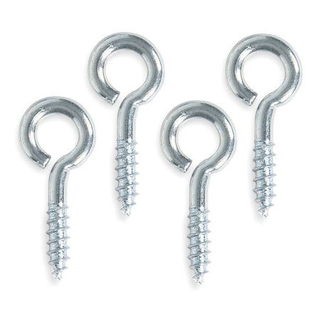 Zoro Select Eye Bolt 3/16 in ID, Steel, Zinc Plated, 20 PK U17210.018.0093