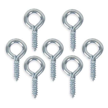 Zoro Select Eye Bolt 1/16", 5/32 in ID, Steel, Zinc Plated, 20 PK U17210.014.0063