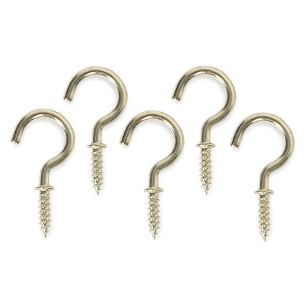 Zoro Select Cup, Type Hook, Brass, Length 3/4 In, PK20 1WBH9