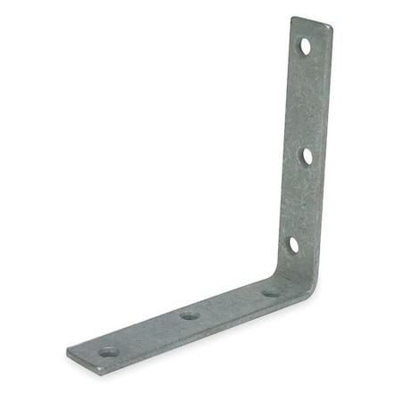 Zoro Select Corner Brace, Steel, 1-3/32 Wx6 In L 1WDE7