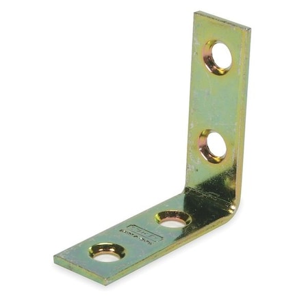 Zoro Select Corner Brace, Steel, 1/2 Wx1 1/2 In L, PK2 1WDF5