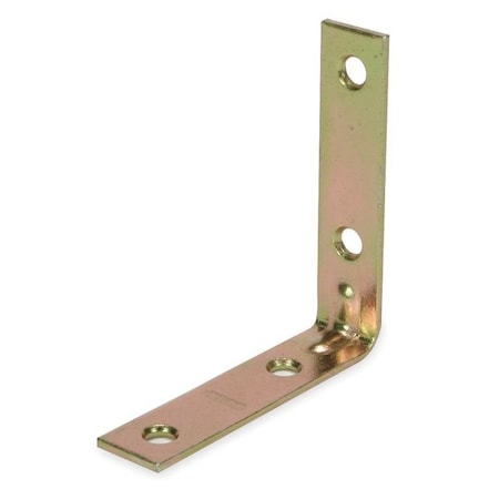 Zoro Select Corner Brace, Steel, 5/8 Wx2 In L, PK2 1WDF6