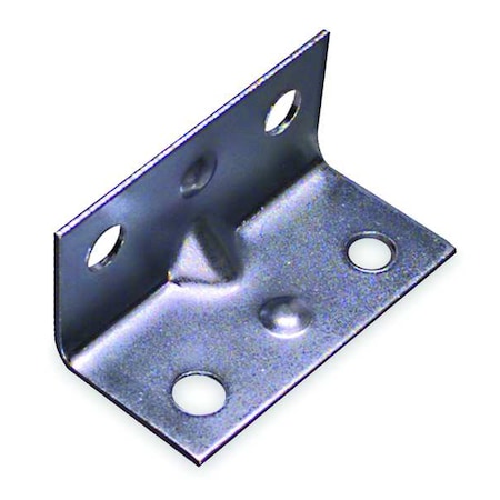 Zoro Select Corner Brace, Steel, 3/4 Wx1 1/2 In L, PK4 1WDJ4