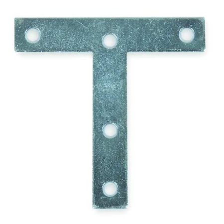 Zoro Select T Plate, Steel, 4 In W 1WDK5