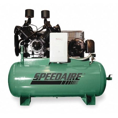 Speedaire Electric Air Compressor, 2 Stage, 25 HP 1WD40