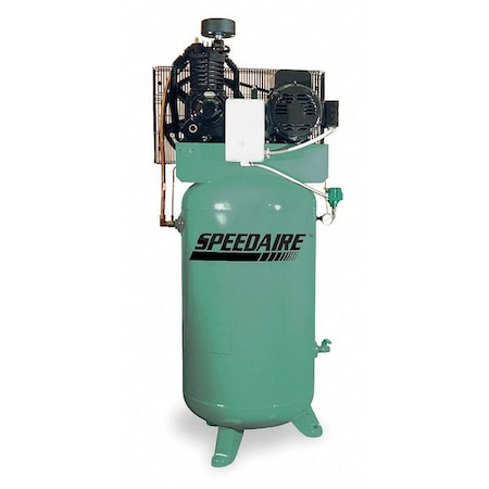 Speedaire Electric Air Compressor, 2 Stage, 7-1/2 HP 1WD61