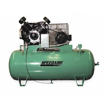 Speedaire Electric Air Compressor, 2 Stage, 15 HP 1WD76
