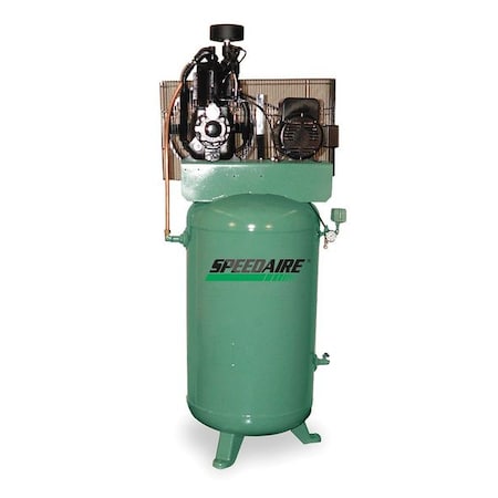 Speedaire Electric Air Compressor, 2 Stage, 17.3 cfm 1WD80