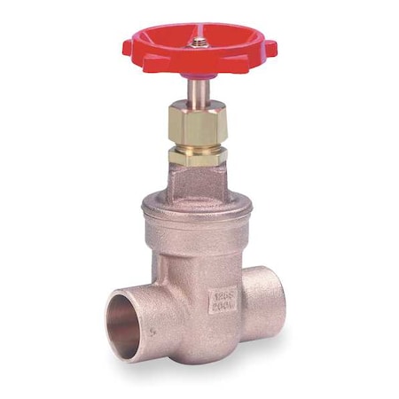 Milwaukee Valve Gate Valve, Class 125, 1/2 In., Bronze 115 1/2