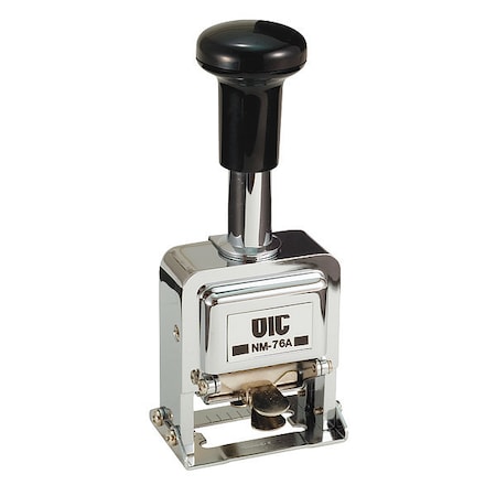 Officemate Self-Ink Number Machine Stamp, 6 Bands 66230