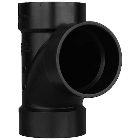 Zoro Select San. Tee, 4 In Hub 1WHT9