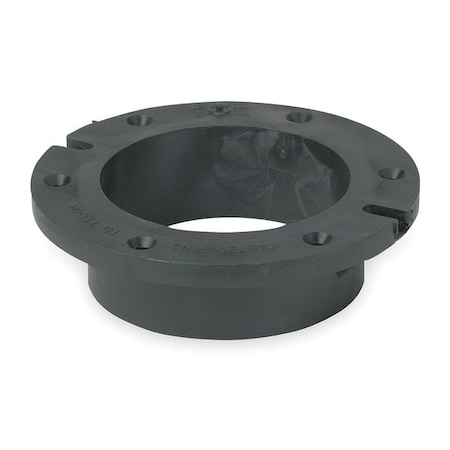 Mueller Industries Flush Closet Flange, 4 In, ABS, Hub 1WHT1