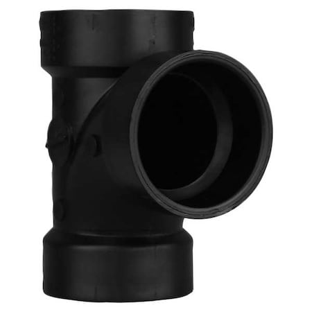 Zoro Select Sanitary Tee, 1-1/2 In Hub 1WHT6